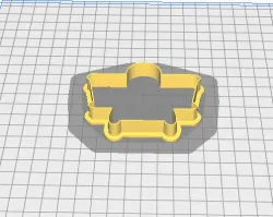 Airplane cookie cutter front