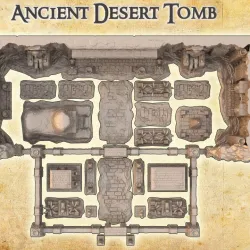 Ancient Desert Tomb - Tabletop Terrain - 28 MM