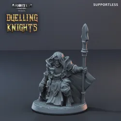 Arbiter Miniatures Kickstarter 9: Dueling Knights, Supportless