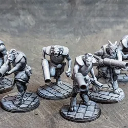 Beastmen in Space! Multipart Grenade Launcher Squad