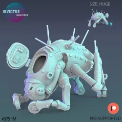 Beetle Wagon & Buggy Car / Insect Tank / Space Insectoid Machine / Roving Vehicle / Alien War Construct / Steampunk Battle Robot / Cosmic Invasion Army / Cyberpunk / Sci-Fi Encounte
