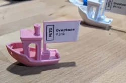 Benchy Flag for Label Maker (24mm / 0.94" tape)