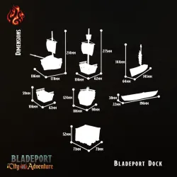 Bladeport Docks, Cargo Ship and Boats