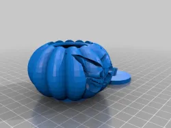 ButterFly Skull Halloween Pumpkin