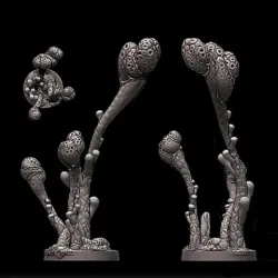Crater Berries - sci-fi plant miniature