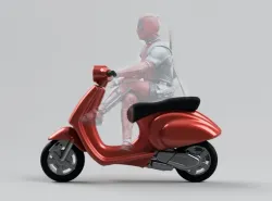 DEADPOOL SCOOTER - VESPA PRIMAVERA - SCALE 1:12