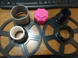 Disposable filament spool to refill adaper