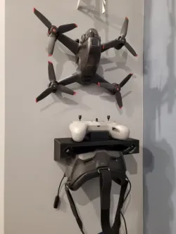 DJI FPV Goggles/Controller Wall Mount/Shelf