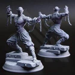 Drow Blind Monk - Uxas Vergos