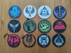 Dungeons & Dragon Classes Coasters including Dungeon Master Coaster