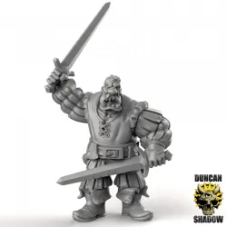 Empire Ogres with Hand Weapons (Pre Supported)
