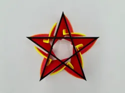 Flaming Pentagram Flower
