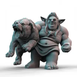 Goblin Dog Handler (pre-supported)