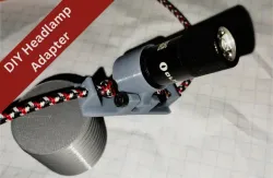 Headlamp Adapter (adjustable angle) for Olight i1R 2 EOS & PRO keychain light.