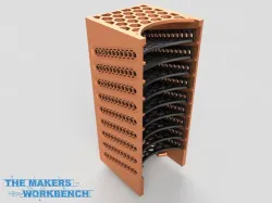Honeycomb Micro-Mesh 2-Inch x 2-Inch Sanding Pad Rack