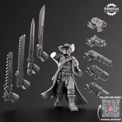 Inquisitor Ravena. Pose 2. Imperial Guard