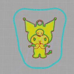 Kuromi keychain