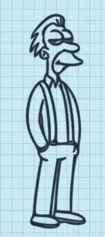 LENNY - SIMPSONS - FULL BODY - WALL ART