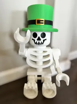 Leprechaun Hat for Mega Lego-Like Skeleton