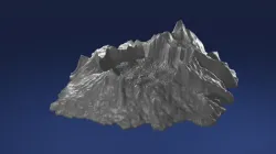 Mesh-repaired Crater for 28mm Gaming