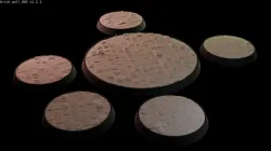 Miniature bases: Brick Wall 005