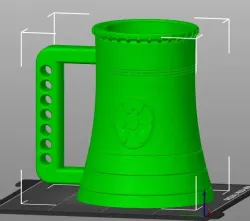 Nuclear Cooling Tower beer can mug