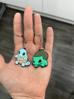 Pokemon Painted Keyrings
