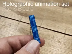 Rocks Blocks. Jewelry with the illusion of movement