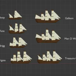 Sailing Ships compatible with Merchants and Marauders