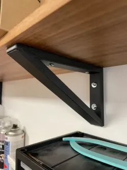 shelf braket pluggable in two parts