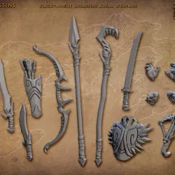 Standalone Weapons and Hands (Blacktongue Assassins)