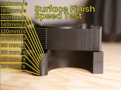 Surface Finish Speed Test
