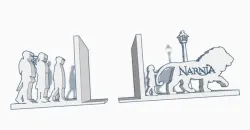 THE LION, the WITCH, and the WARDROBE Bookend