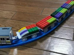 train chassis for Lego Classic car body and Brio/Plarail tracks