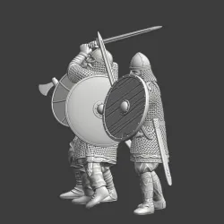 Viking warband - Viking warriors in combat