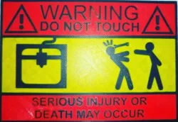 WARNING 3D PRINTER SIGN!!
