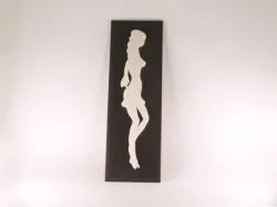 Woman silhouette wall decor