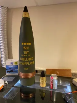 155mm Howitzer Shell UPDATE now with scale diorama accessories
