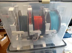 3 filament holder and with 3 buffer in one Ikea Samla 22L box for ERCF and Voron