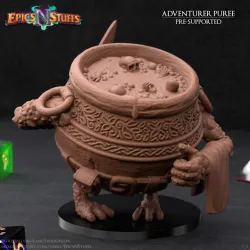 Adventurer Puree 1A Miniature - Pre-Supported