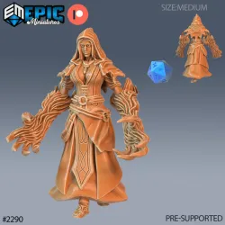 Arcane Sorceress Magic Claws / Evil Female Wizard / Human Witch / Dark Magician