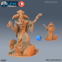 Arch Lich / Necromancer / Undead Wizard / Evil Zombie Sorcerer / Skeleton Army