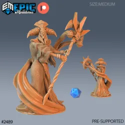 Arch Lich Staff / Necromancer / Undead Wizard / Evil Zombie Sorcerer / Skeleton Army