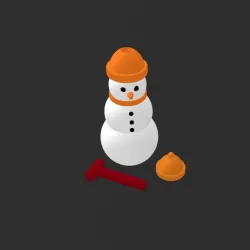 Articulating, Twisty, Springy, Fidgety, Playable, Customizable, and Accessorizable Snowman (C) for the Tippi Tree Ornament Contest 2022