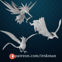 Articuno / Moltres / Zapdos (Pokemon 35mm True Scale Series)