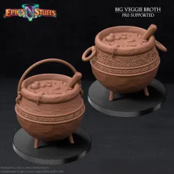 Big Veggie Broth Miniatures - Pre-Supported