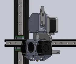 Chariot X pour montage sur MGN12H + Montage type E3D pour tevo tarantula pro version Direct drive