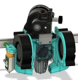 Cobra Toolhead - Linear Rails Direct Drive Mount for Orbiter 2.0 & Rapido Hotend HF (Ender 3, Ender 5, Aquilla, Neptune)