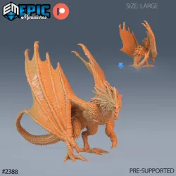 Cockatrice Classic / Huge Chicken Lizard Hybrid / Magical Bird Bat Beast