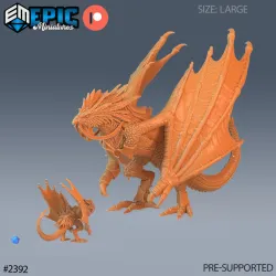 Cockatrice Classic Mount / Huge Chicken Lizard Hybrid / Magical Bird Bat Beast